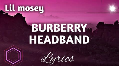 burberry headband lyrics